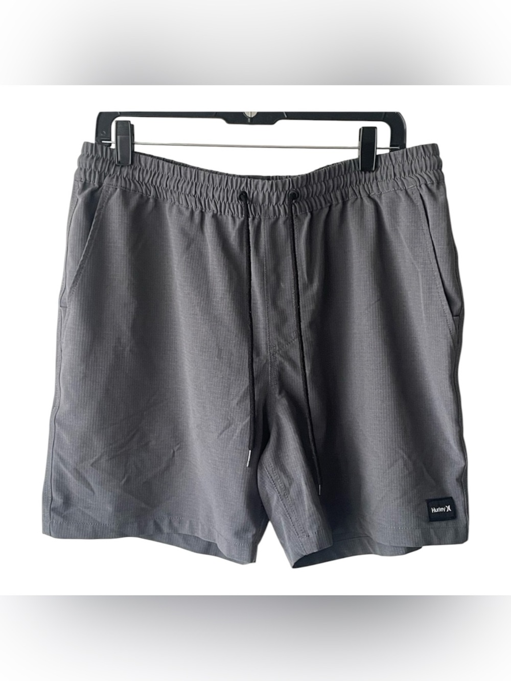 Hurley Charcoal Elastic Waist Shorts